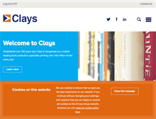 Tablet Screenshot of clays.co.uk
